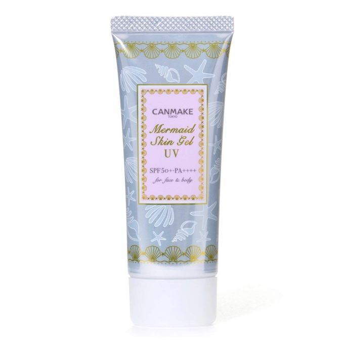 Солнцезащитное средство с сияющим эффектом — Canmake Tokyo Mermaid Skin Gel UV Sunscreen SPF50+ PA++++ — 80 g