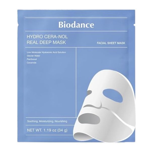 Ночная гидрогелевая маска с церамидами против сухости — Biodance Hydro Cera-Nol Real Deep Mask 1 pack